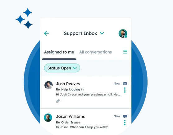 screenshot of HubSpot Service Hub homepage