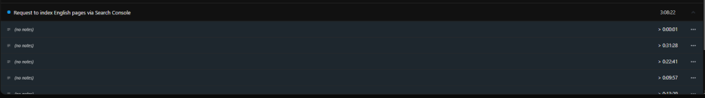 Detailed Time Reporting Screenshot:
View the specifics of how time is measured for individual tasks.